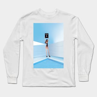 Fashion drawings: Boxing advertiser model Long Sleeve T-Shirt